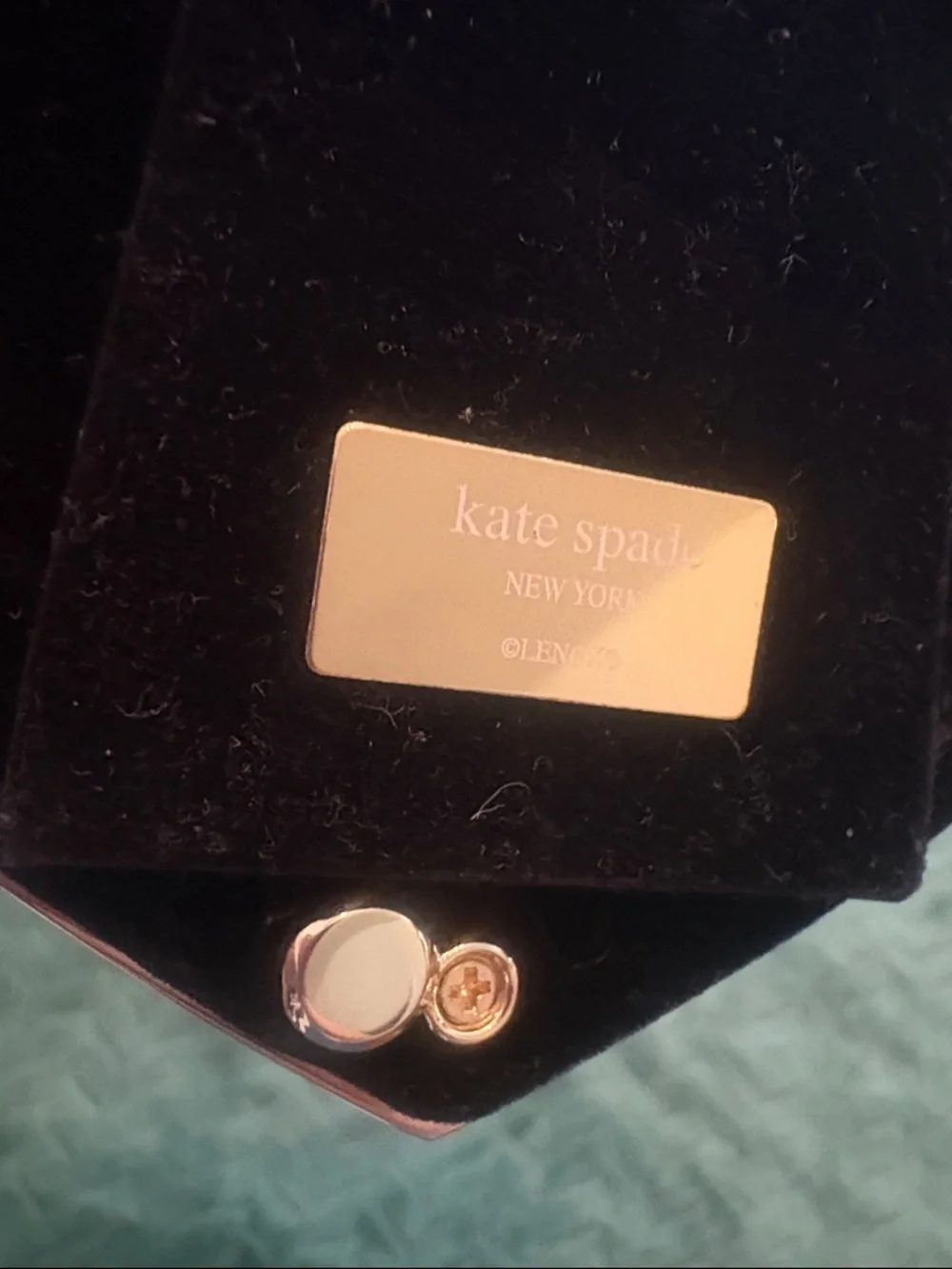 kate spade Gold Heart-Shaped Picture Frame with Black Insert